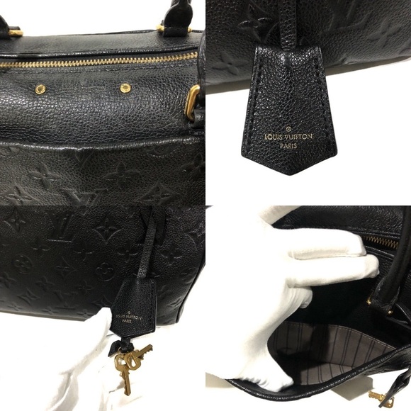 Auth Louis Vuitton Monogram Empreinte Leather Speedy 25 Bandouliere Crossbody - Picture 16 of 17